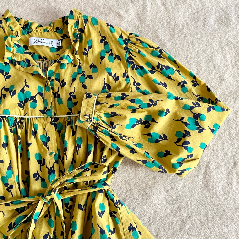 Rachel antonoff drew dress in mustard tulip - Picture 10 of 14